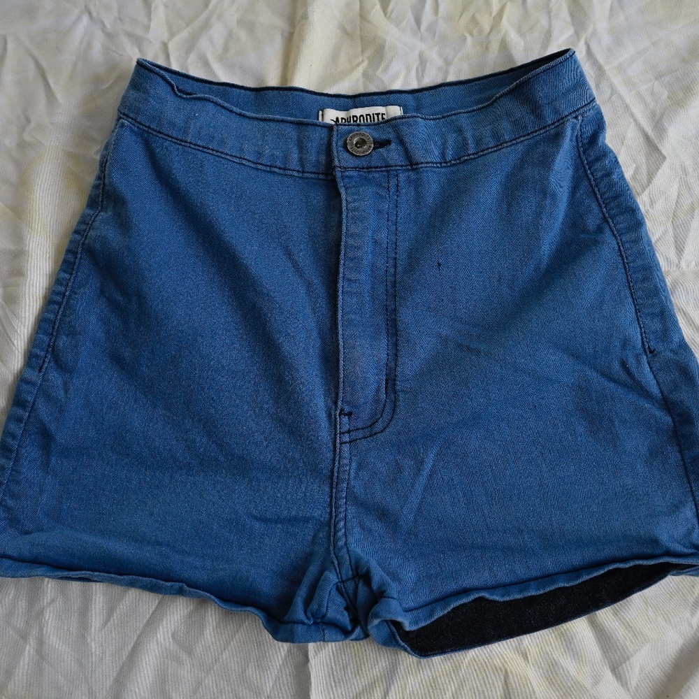 Aphrodite Jeans High-Waist Summer Shorts – Medium Blue, S 💙